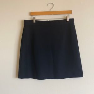 Black A-line skirt